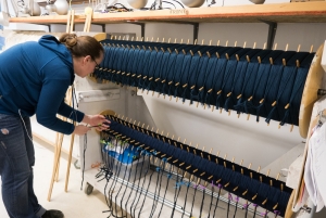 Weaving takes a lot of set up.