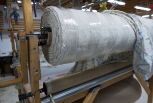 This is how big the bolt of fabric is.