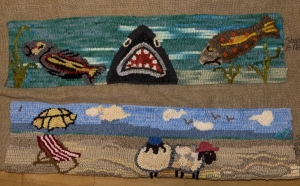 Donna, "Shark Bite," and "Sheep on the Beach"