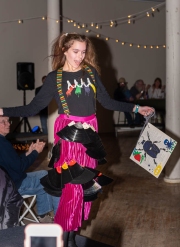 "Twist & Shout," Jacquelyn Taylor, model; Loring Boak, Evvie Prince, Maia Pietra, Jacquelyn Taylor, makers, Brunswick Jr. High School, Cory Buckanan, art teacher32
