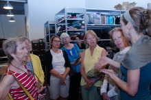 Roxi generously gave a talk and gave away scraps of jersey knits, oh my!