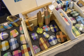 Rock weaving by Sharon Pattison