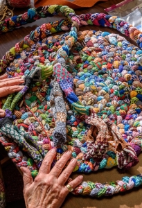 "Braided Sock Rug," Barbara Carlson