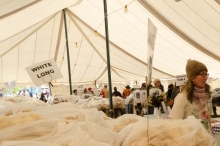in the fleece tent