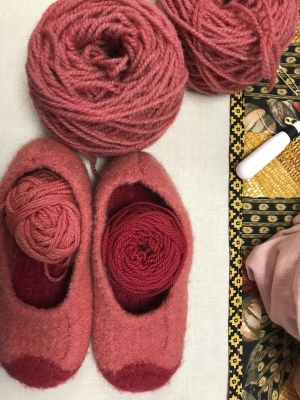 And felted slippers.