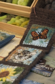 Felted work by A Wrinkle in Thyme Farm.