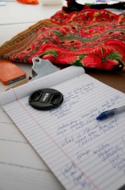 iPhones, textiles and notes.
