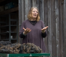 Judith MacKenzie begins a three hour talk. Judith MacKenzie begins a three hour talk.