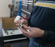 One of the important metal workings of the miniSpinner. Made rig One of the important metal workings of the miniSpinner. Made rig