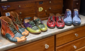Barbara also makes handmade shoes!