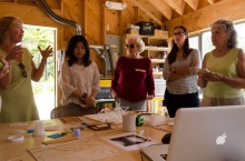 knitters visit the fab lab