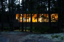 the library at night