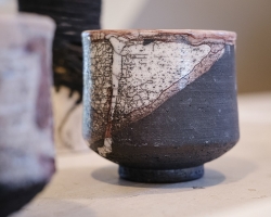 Her ceramic work is free and amorphous.
