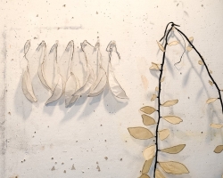 More work in paper in the studio.