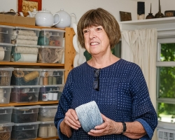 Lissa Hunter in her Portland, Maine studio.