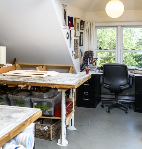 Another view of Lissa\'s space which is compact and well laid out.