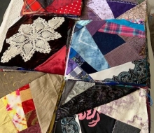 Crazy quilt squares