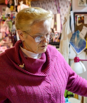 Bobbi Mahler in her Belgrade studio.