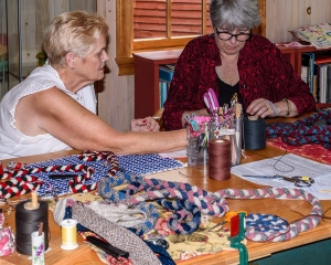 Bobbi teaching at Maine Fiberarts in Topsham.