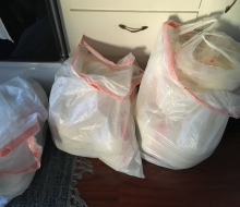 Roving in bags