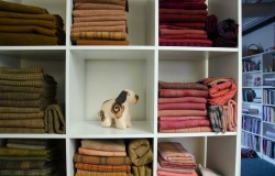 Dyed wool fabrics