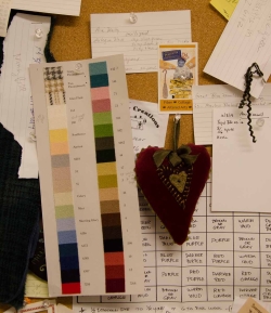 A bulletin board for reminders
