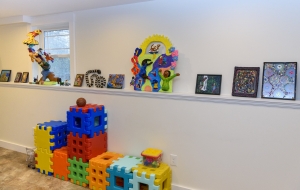 A view of one wall.