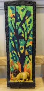 This piece is made with fimo.