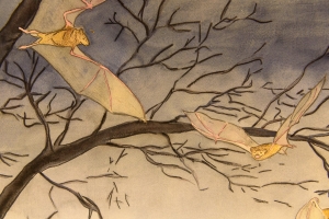 Detail from a painting of Ed's second sister.