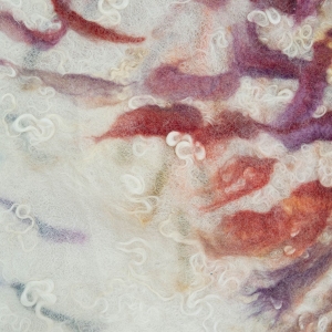 Reversible Nuno Felt Shawl (Detail)