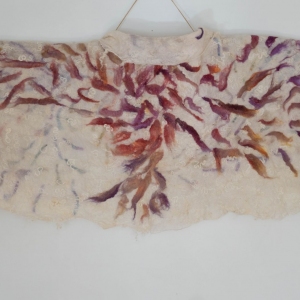 Reversible Nuno Felt Shawl