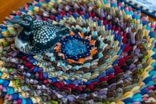 A small piece she picked up in her travels. With a loon!