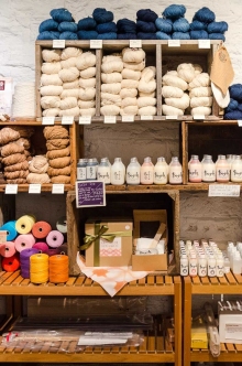 Yarns on view.