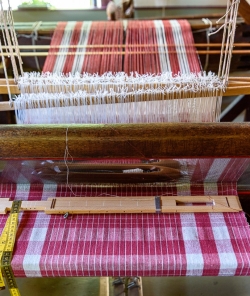 The school offers classes in weaving and spinning.