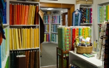 Rooms of fabric at the shop