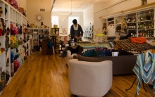 The scene at Fiber & Vine