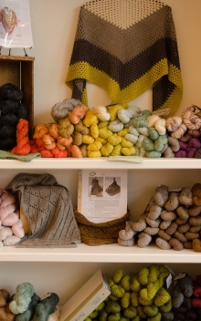 Colorful shelves