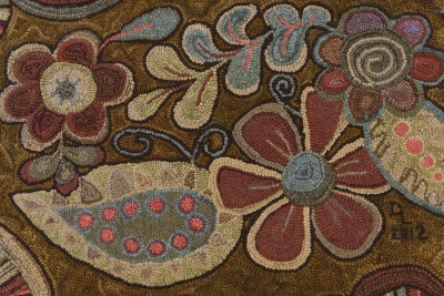 Another detail of a rug by Diane Luszcz.