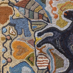 Jeni Nunnally, detail of a rug. Jeni Nunnally, detail of a rug.