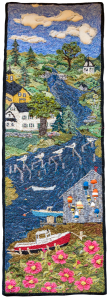 Faith Webster's "Maine Fish House," showing her father's fish house.