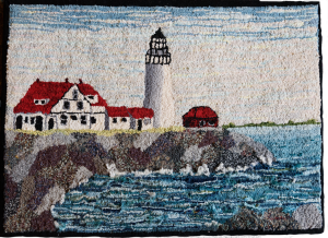 Sheila Kilgore created this mat of Cape Elizabeth.