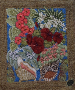 Peg Santora hooked this small piece.