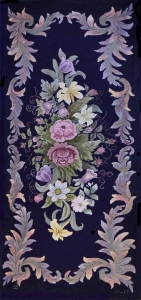 Dot Bickford, Kittery Point perfected her scrolls in this floral piece.