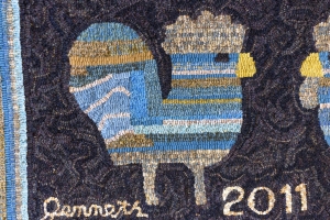 Jeni Nunnally won prizes for this rooster as well.