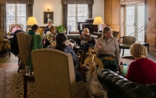 Spa attendees relax at the hotel