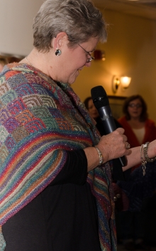 Chris Antonak co-organized and emceed the fashion show
