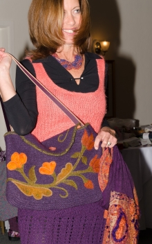 A fashion show participant