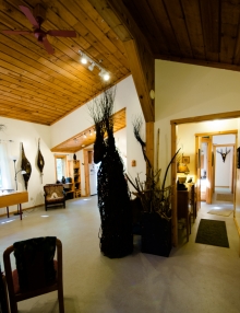 the studio with artwork
