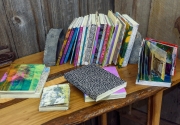 A selection of artist books to browse through.