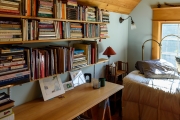 A reading nook in the house.